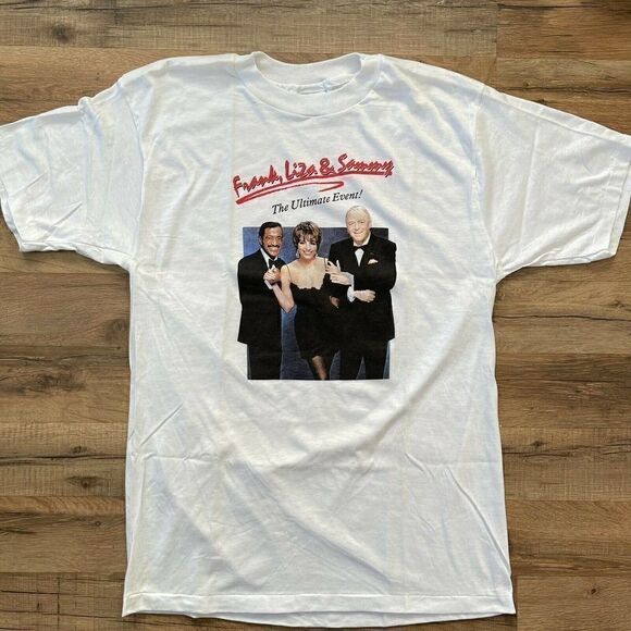 Single Stitch Sinatra Sammy Davis Liza Minelli Shirt 1989 Ultimate Event Large - Picture 1 of 10
